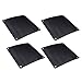 Milopon Lot de 4 filtres à poussière en PVC pour ventilateur de PC - 12 cm x 12 cm