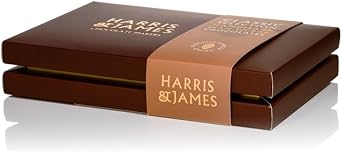 Harris & James Classic 24 Piece Chocolates Gift Box. Handmade Luxury Chocolates - White Chocolate, Milk Chocolate & Dark Chocolate. Selection Box Including 12 Different Chocolate Varieties.