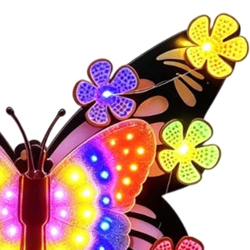 Papillons d'extérieur solaires pour embellir une clôture - 7