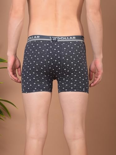 Image of Dollar Lehar Mens Combed Cotton Trunk - Pack of 2 - Actual Print May Vary