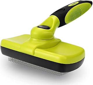 pecute Slicker Dog Brushes,Self Cleaning Pet Grooming Brush- Removes 90% of Dead Undercoat and Loose Hairs,Suitable for Medium and Long Haired Dogs Cats