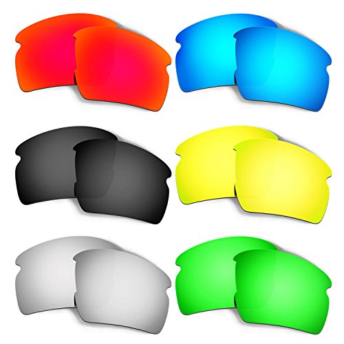 Lentille de rechange Oakley Flak 2.0 AF titane et or 24 carats haute precision