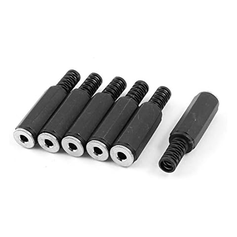 Sourcingmap 6 Pcs DIY 3.5mm Stereo Audio Female Jack Adapter Socket Solder Cable Connector Cover