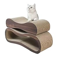 Katzenkratzbrett XXL 2-in-1 – Wendbare Kratzpappe aus Robuster Wellpappe für große Katzen (70×24×22.5cm) | Katzenlounge & Liegebrett als Möbelschutz | Hochwertiges Kratzmöbel für Indoor-Katzen