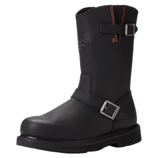 Harley-Davidson Footwear Men's Jason ST Engineer Boot, Black, 9.5