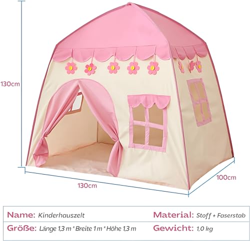 Sechseckiges Kinderzelt Für Haus/Garten – Rosa