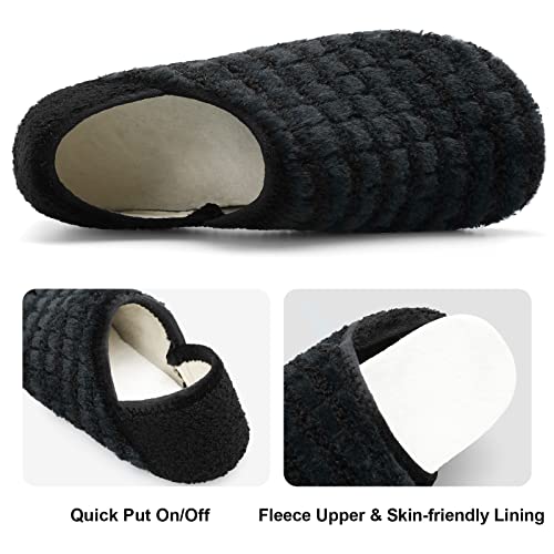 Image of Fires Womens Mens Slippers with Rubber Sole Soft-Lightweight House Slipper Socks Around House Shoes Non Slip Indoor /Outdoor