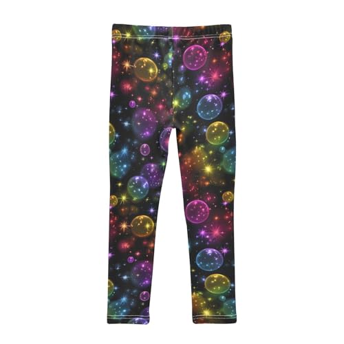 Bling Colorful Bubbles Girls Leggings Soft Stretch Workout Yoga Dance Pants for Kids Casual Tights2