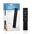 UltraPro Samsung TV Remote Control Replacement, Universal Samsung Remote Control for Smart TV, Direct Replacement, Streaming Hotkeys, Black, 84007