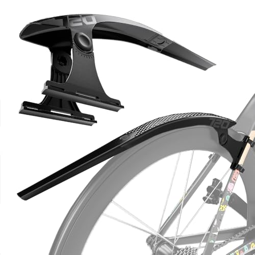 BEENOPT 2 PCs Adjustable Universal Road Bike Fender,Bike Mud Guard Set Rear + Front Fenders for Melon Bike Gravel Bike Mountain Bike, 13.4' Length 1.67' Width for Max 700cx38mm Tire Width