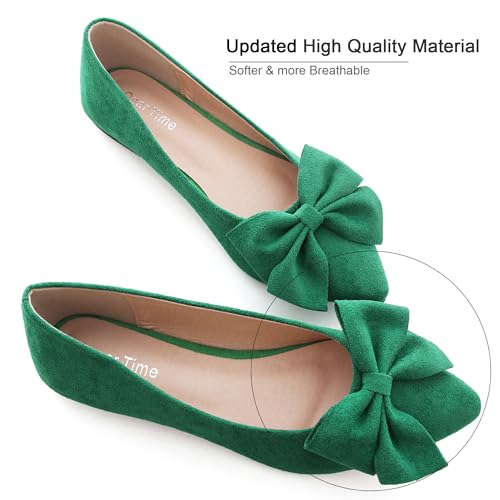 Image of Dear Time Women's Ballet Flats Dress Ballet Shoes Slip on for Office Work Comfortable Shoes