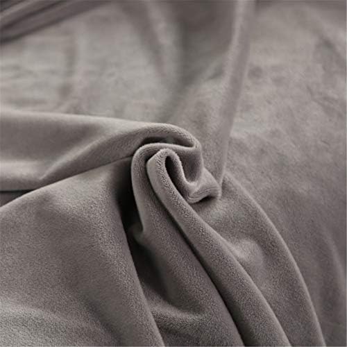 Armless Velvet Gray Futon Cover with Ruffle Skirt higly Stretch Futon Sofa Bed Cover No Arm Stain Resistant Machine Washable Large