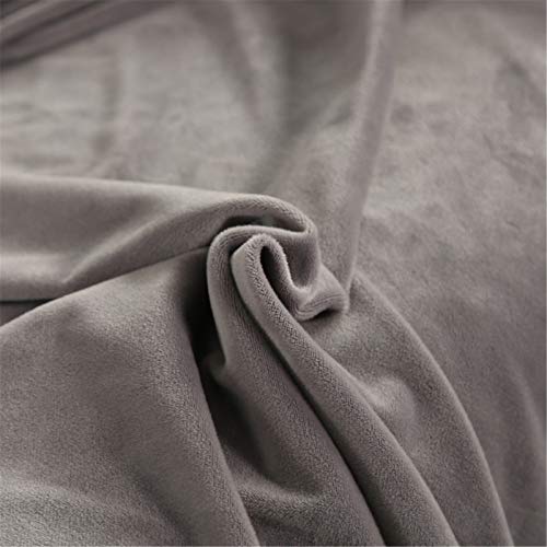 Armless Velvet Gray Futon Cover with Ruffle Skirt higly Stretch Futon Sofa Bed Cover No Arm Stain Resistant Machine Washable Large