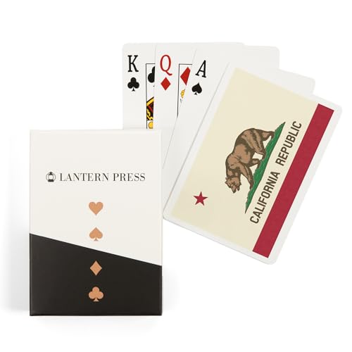 Baraja Póker California State Flag 52 Cartas Tamaño Poker