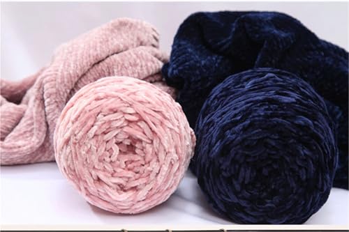 Fil chenille pour couverture tricot géant épais et tapis de bricolage 500g