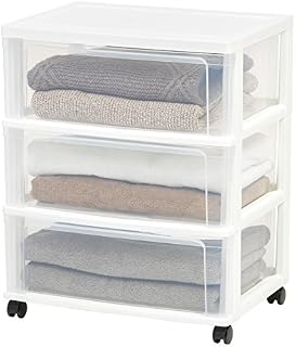 IRIS USA NWC-3 3 Drawer Wide Chest, White