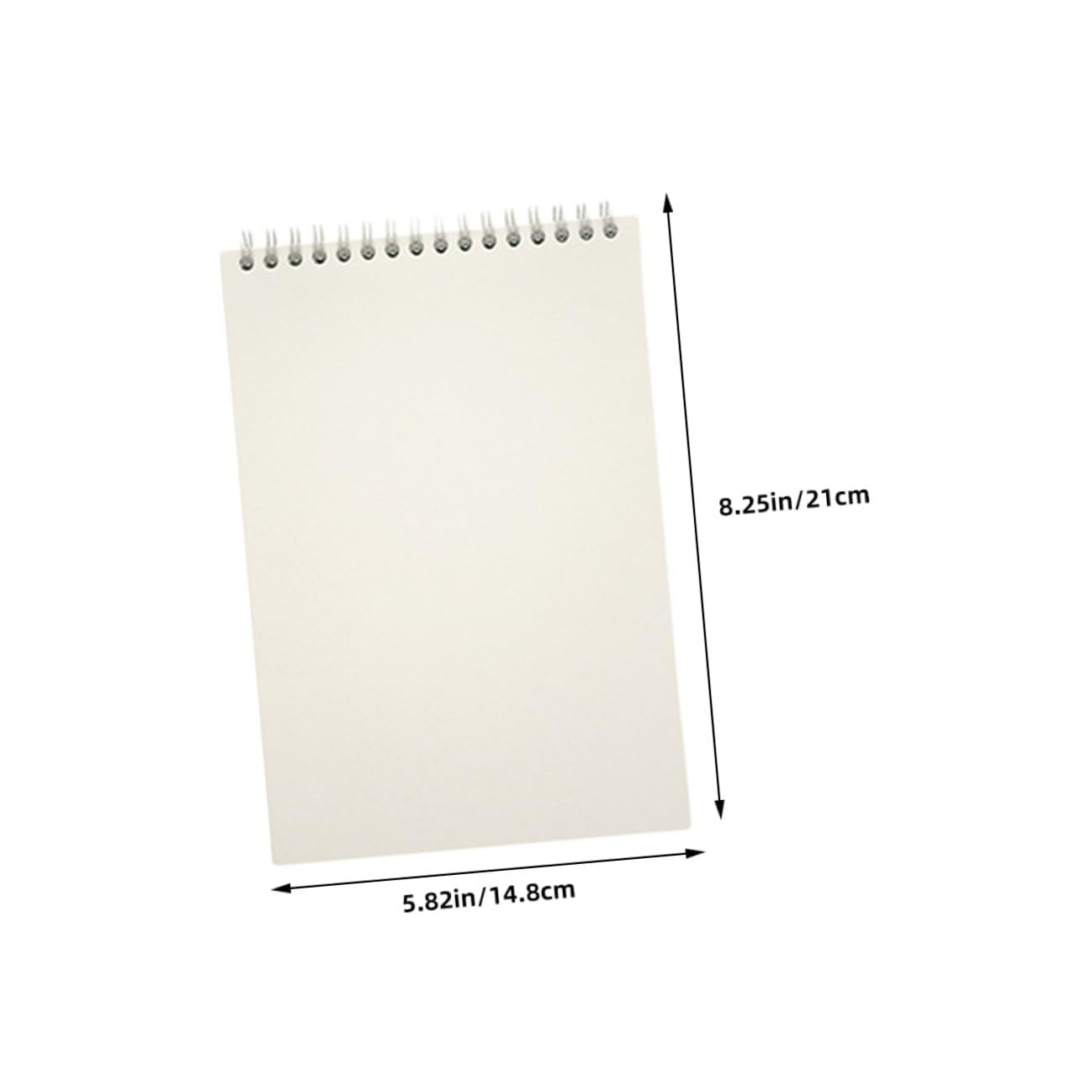 Quaderno a spirale A5 minimalista a tinta unita – Blocco note a righe portatile per studenti e professionisti