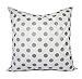 Ad4ssdu4 Fundas de cojín de plata metalizada, color blanco y plateado, cojín decorativo, cojín de lunares, decoración de vacaciones