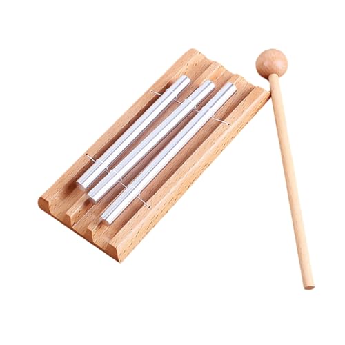 KESYOO Chime Musical Percussion Instrument with Hammer Tone Tabletop Energy Chime for Classroom Education Calming Sound Attention Getter Mounting Options