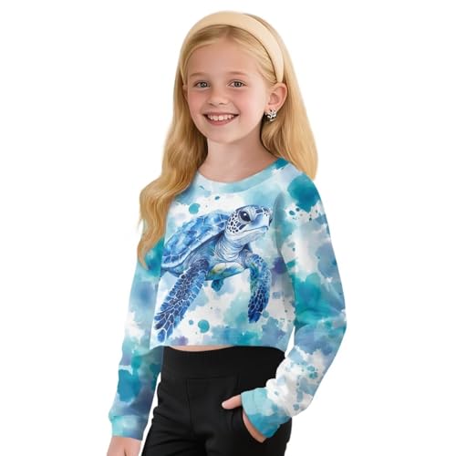 Long Sleeve Shirts for Girls Crewneck Polyester Cute Clothes for Girls Quick Dry for Holiday Travel3