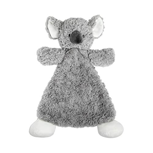 Image of DEMDACO Sydney Koala Bear Grey and White 11 x 13 Inch Polyester Stuffed Animal Rattle Blankie