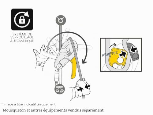 PETZL Descendeur Auto-bloquant I'd L Noir – vue 3