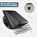Hon&Guan 8 Inch Vent Covers for Wall with Removable Mesh, Wall Mount Exhaust Vent with Rubber Cushioned Non-Return Flap, Stainless Steel Wall Vent Cover for House.