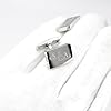 Manschettenknöpfe mit Gravur Farbe Silber Manschettenknöpfe Monogramm Personalisiert Geschenk Bräutigam Manschettenknöpfe Monogramm #4