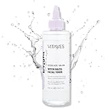 Vitayes Tónico facial Hamamelis Hamamelis: tónico calmante con AHA BHA y ácido glicólico - Reducción de poros y limpieza profunda - rostro de belleza radiante - hidratante