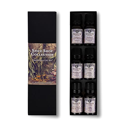 Nature's Oil Spice Shop Collection Fragrance Oil Set of 6