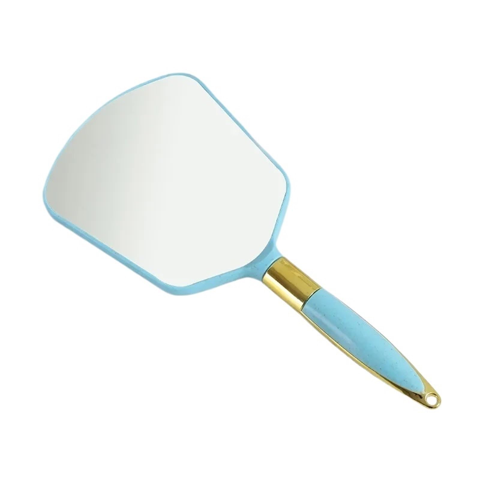 IULGFSC Handheld mirror， With Handle Hand Vanity Irregular Salon Dressing Table Compact Mirror