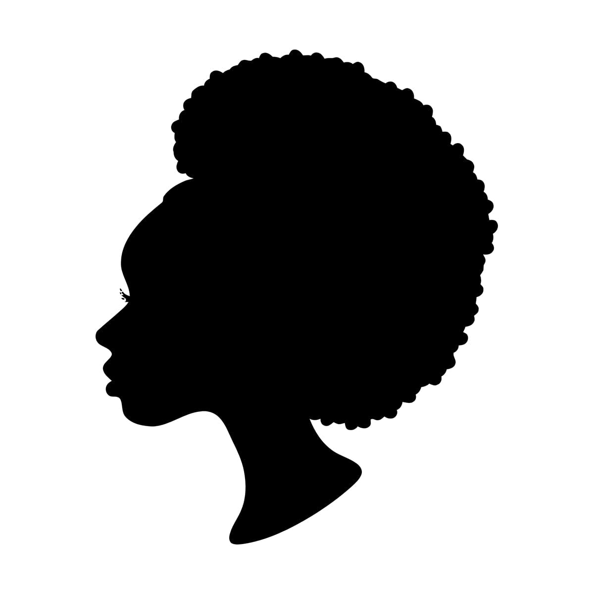 Lettering Stickers Black Lady Beauty Salon Woman Hair Stylist 36x44.9cm Equipped with Transfer Film kit Small Black โ image 1