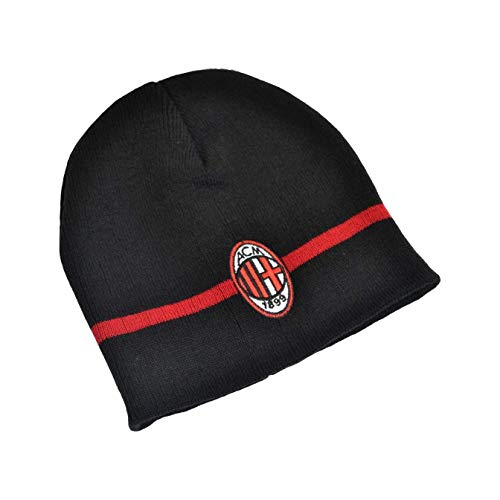AC Milan Beanie Knitted Hat (One Size) (Black)