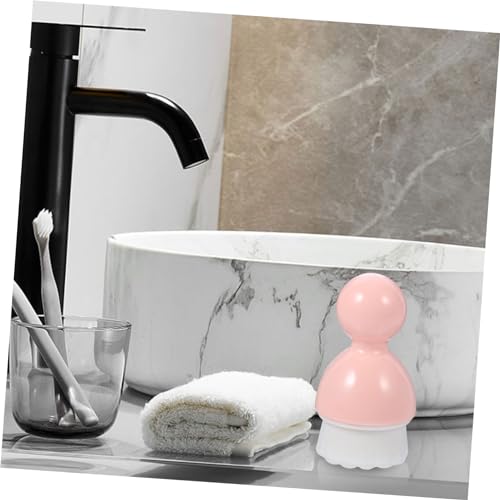 Housoutil 3 Pçs Escova De Limpeza Esfoliante De Rosto Maquiagem Blush Escova De Limpeza De Rosto Esc