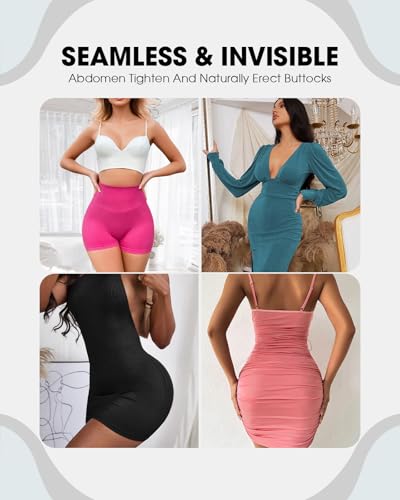 Image of Seamless Tummy Control Shorts High Waisted Shapewear Sculpting Shorts Smoothing Underwear for Women