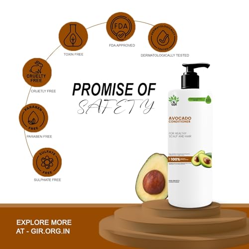 Image of GIR Avocado Conditioner - Luxuriously Gentle Cleansing & Smoothing Hair Conditioner for Women & Men (500 Ml)