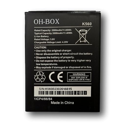 OH-BOX® Batterie Compatible avec Wiko K560 Y61