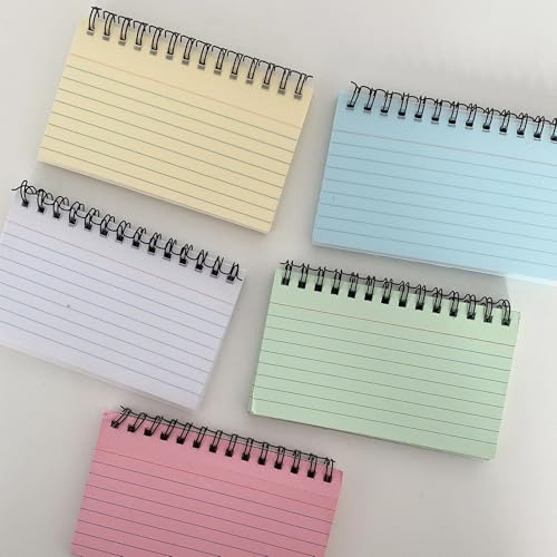 Bloc-notes à spirale fini les feuilles déchirées lot de 8 blocs lignés - 6