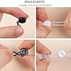12 PCS Shirt Collar Neck Extender Buttons, Non-Metal Collar Button Extender Elastic for Dress Shirt Can be Used as Cufflink 3 Colors #3