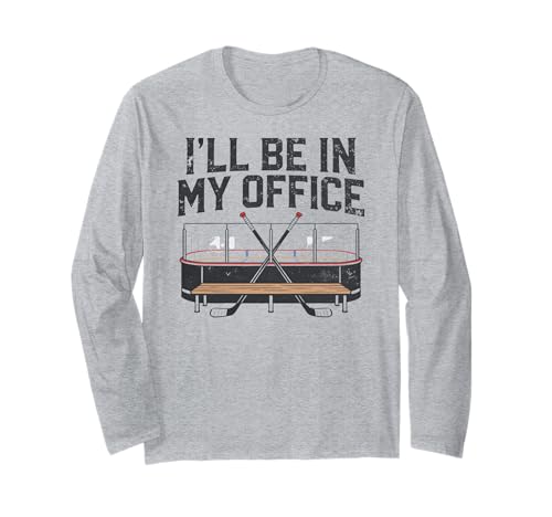 Feral Goalie Mom Retro Groovy Ice Hockey Mama Long Sleeve T-Shirt