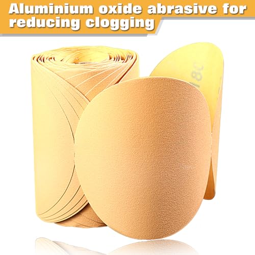 Image of SPEEDWOX 100 Pcs 180 Grit 5 inch Round Sanding Discs Sandpaper Roll