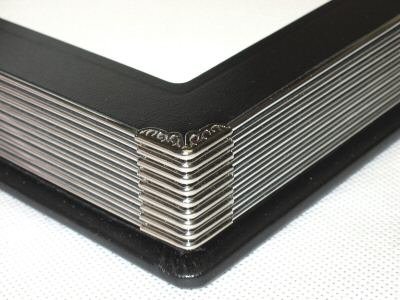 Professional 4X6 Black Silver Edged Slip-In Wedding/Parent Photo Album Holds 20 Photos #TOP6