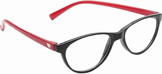 Fision Progressive Reading Glasses For Men And Women Cat Eyes Black & Red Frame TR90 Distance 0 Reading 1.00 1.25 1.50 1.7...