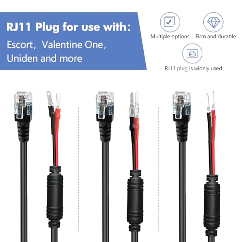 Cable de alimentacion para detector de radar ideal para mantener el salpicadero limpio y ordenado 2