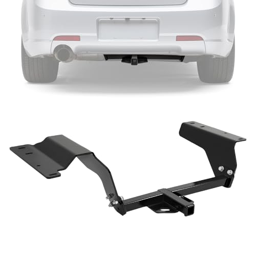 Gelacie 1.25" Class 1 Trailer Tow Hitch Receiver Compatible with 2005-2011 Chevy Chevrolet Cobalt SS Sedan HHR, Pontiac Pursuit G5 Saturn Ion Red Line 2000LBS Steel