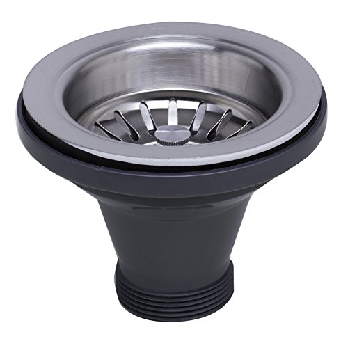ALFI brand ABST35 Brushed Stainless Steel 3 1/2-Inch Basket Strainer Drain