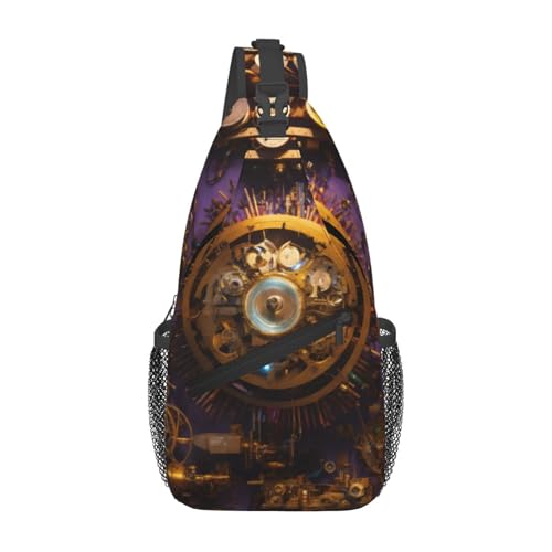 Sac à dos d épaule engrenages bronze aux finitions soignées style siècle esthétique