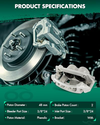 Image of SCITOO 18B4635 18B4634 Front Left & Right Disc Brake Calipers Assembly w /Bracket For Ford For F-150 1996-2003,For Ford For F-150 Heritage 2004
