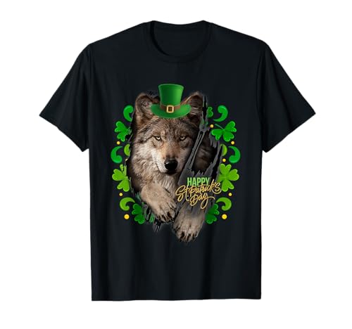 Photo de Saint Patrick Loup brun T-Shirt