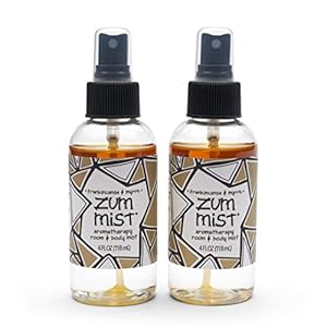 Zum Mist Room and Body Spray – Frankincense and Myrrh – 4 fl oz (2 Pack)
